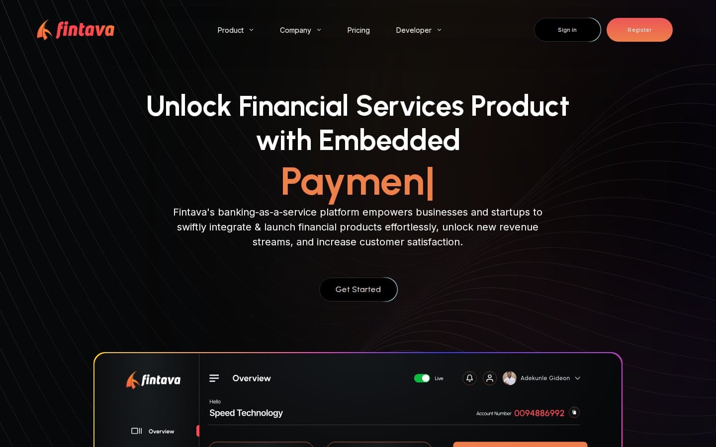 Fintava — banking-as-a-service platform